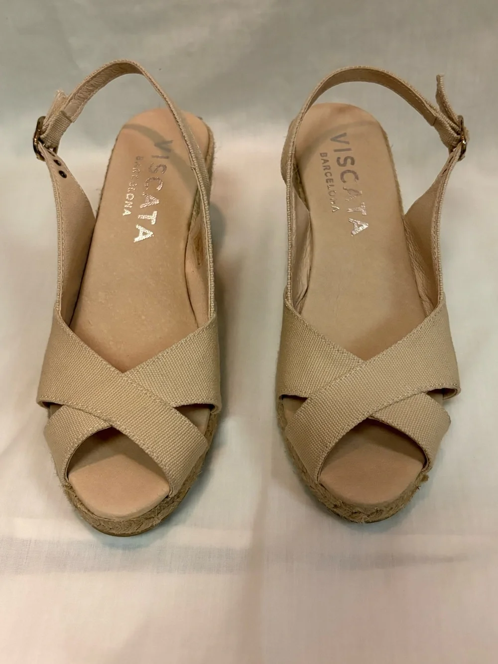 Viscata Llansa Canvas Espadrille Wedges